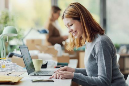 Entrepreneur preparing to register UK company for a new e-commerce business