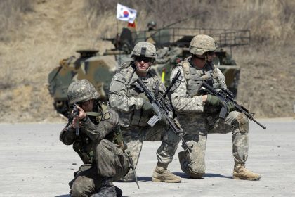 South Korea military drills involving US and South Korean troops