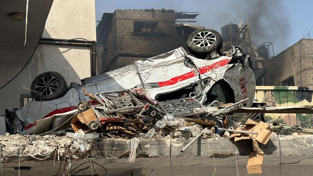 Doctors working inside medical center following Iran hospitals damaged incident