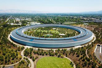 Apple Park headquarters as Apple expands generative AI services globally