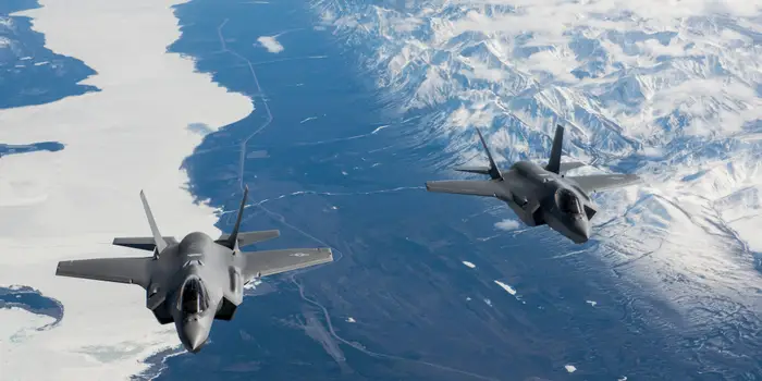 Arctic airbase supporting military assets in the Arctic