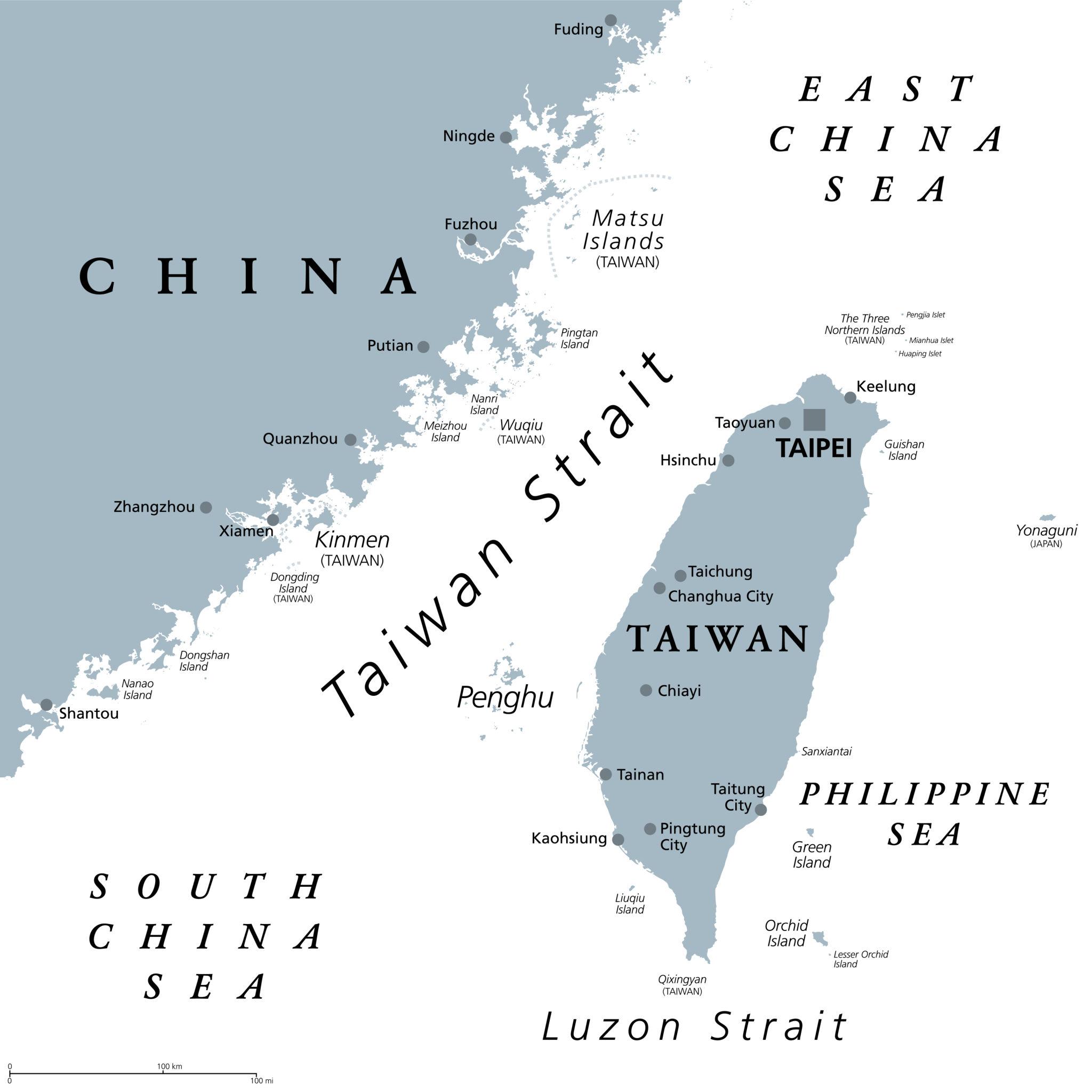 Royal Australian Navy vessel transiting the Taiwan Strait