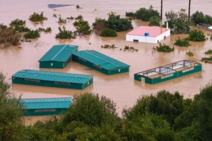 Storm Marta floods farmland across Spain and Portugal