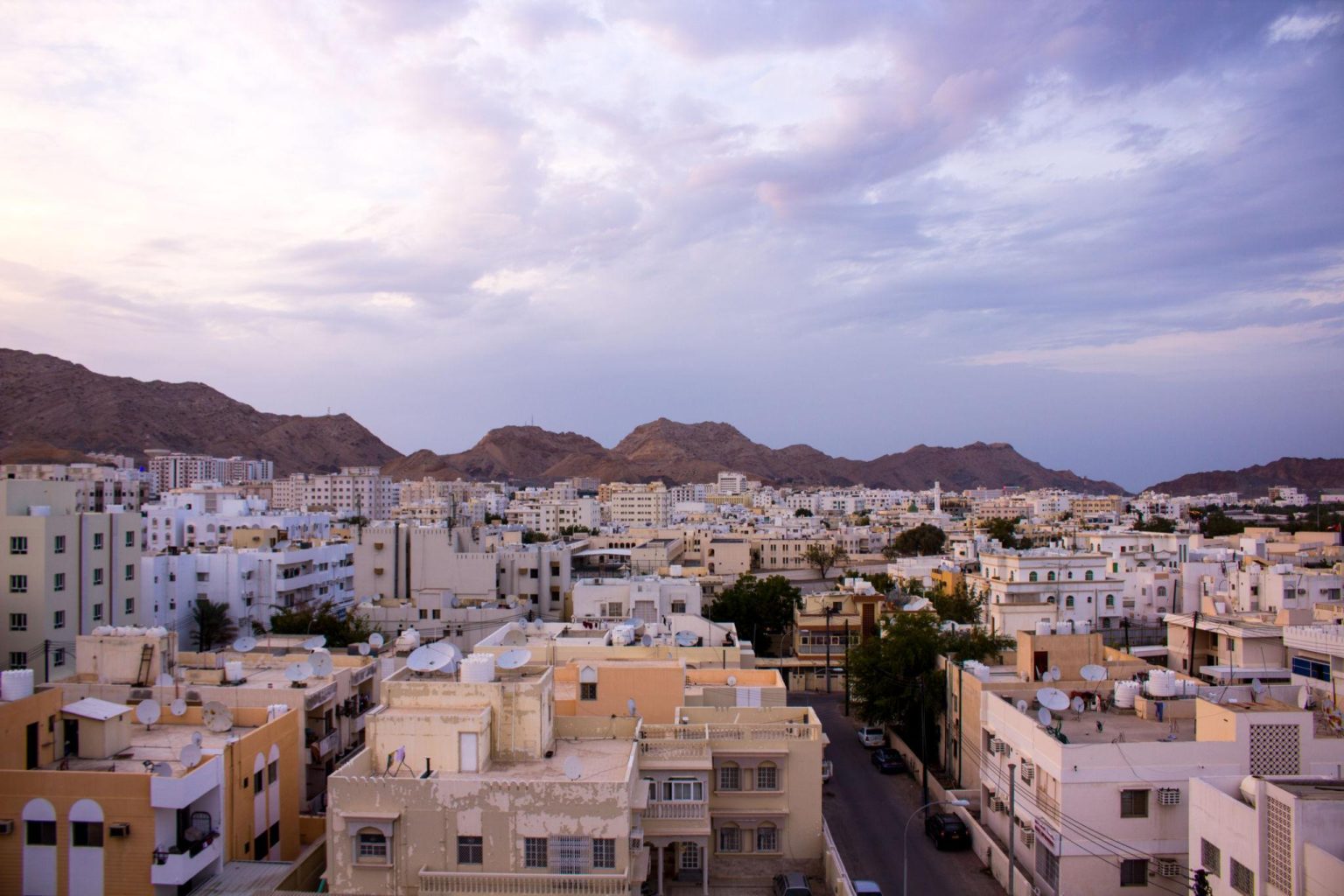 Muscat skyline during Iran US nuclear talks in Muscat, Oman 2026