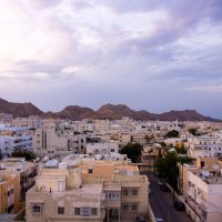 Muscat skyline during Iran US nuclear talks in Muscat, Oman 2026