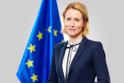 Kaja Kallas, who chairs the EU Foreign Affairs Council, addressing European security priorities.