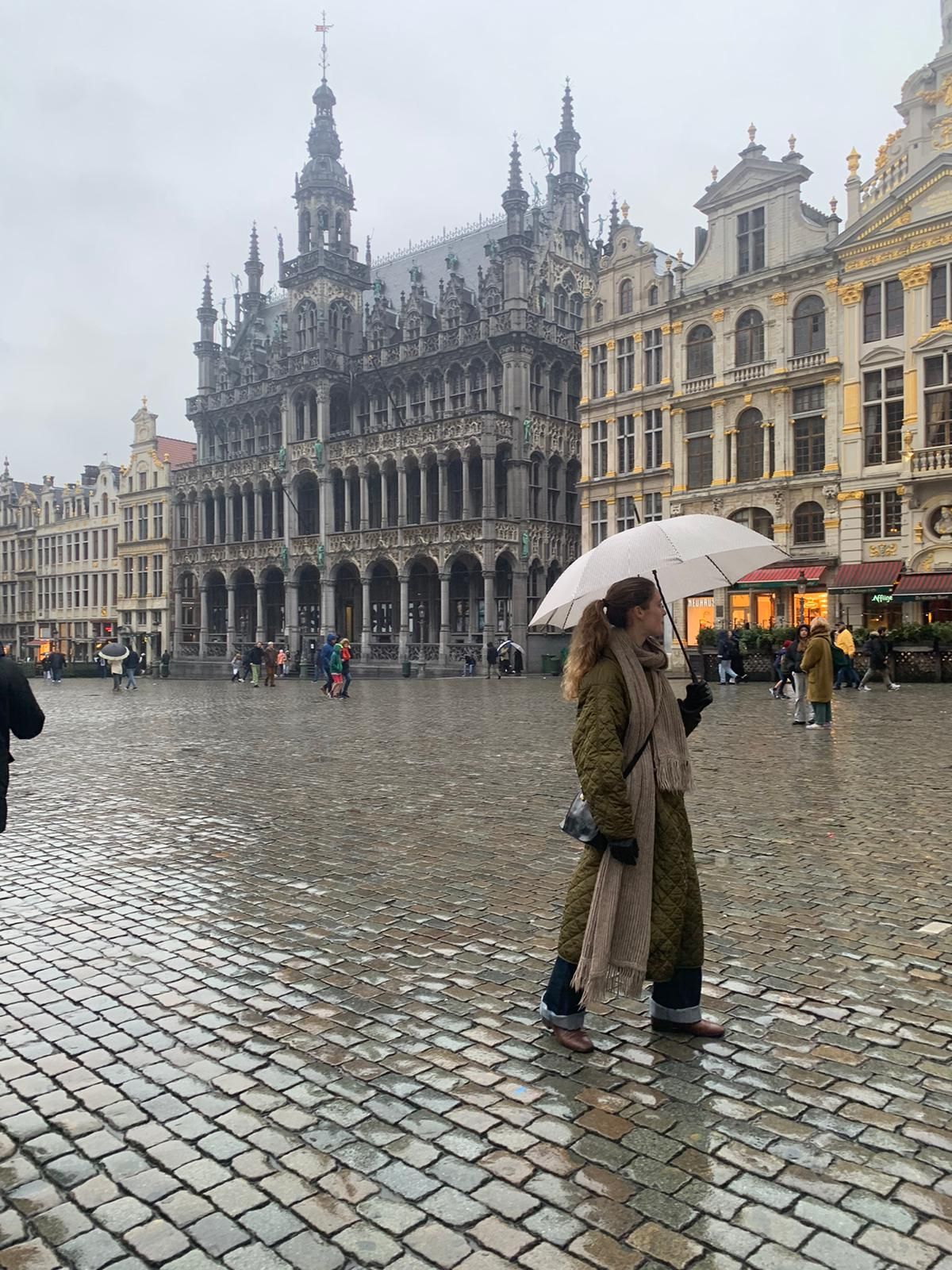 Dark rain clouds over Brussels as Belgium's summer heat fades