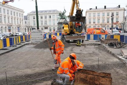 Belgium working-time registration rules affecting workers at construction sites