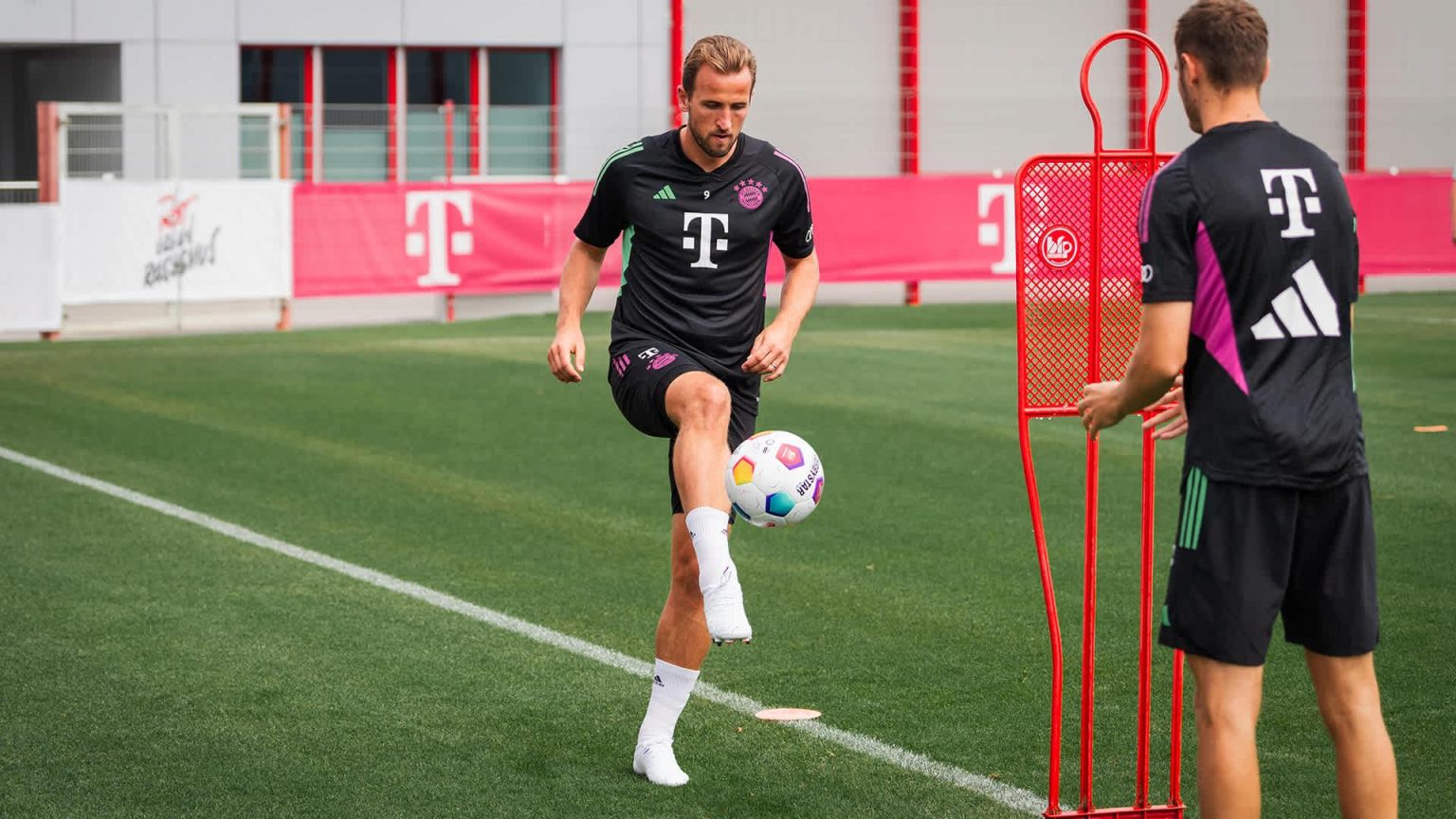 Harry Kane training with Bayern Munich as the England striker considers his long-term future in Germany