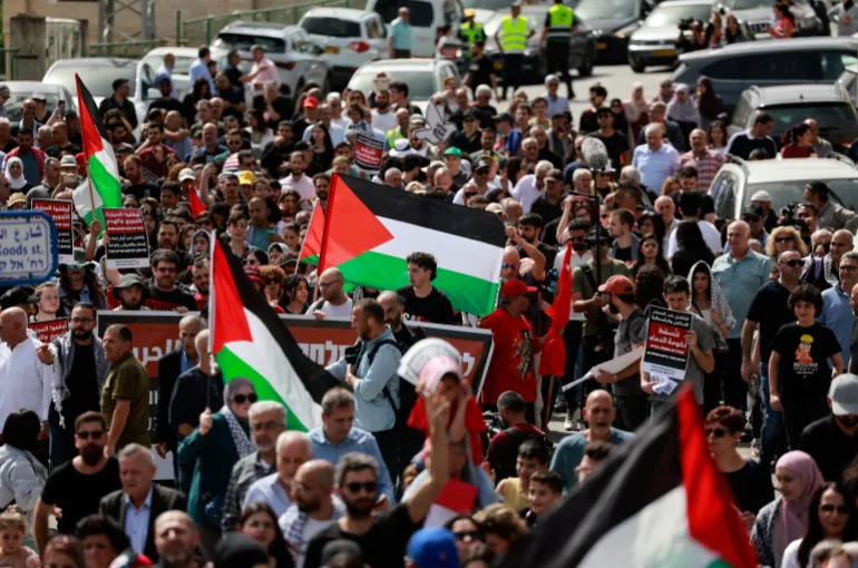 A Land Day rally in Deir Hanna in northern Israel