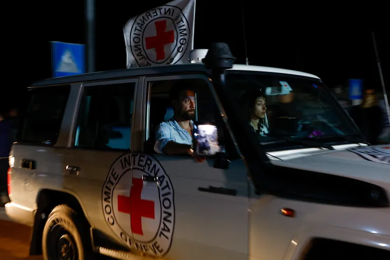 A Red Cross vehicle
