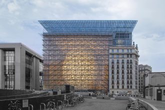Brussels EU summit venue at the Europa Building in Brussels, Belgium.