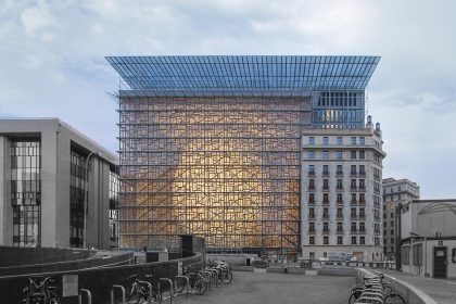 Brussels EU summit venue at the Europa Building in Brussels, Belgium.