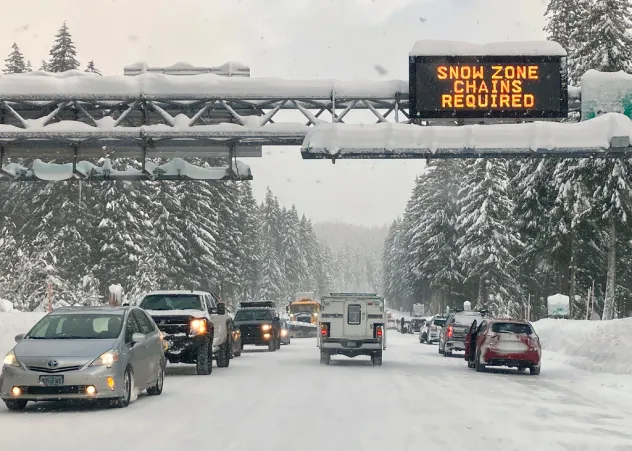 US winter storm travel disruption creates dangerous icy road conditions