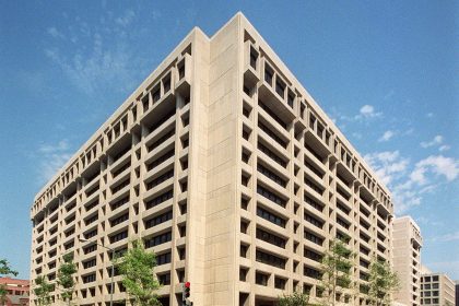 US GDP growth highlighted as the IMF headquarters issues its latest economic assessment in 2026