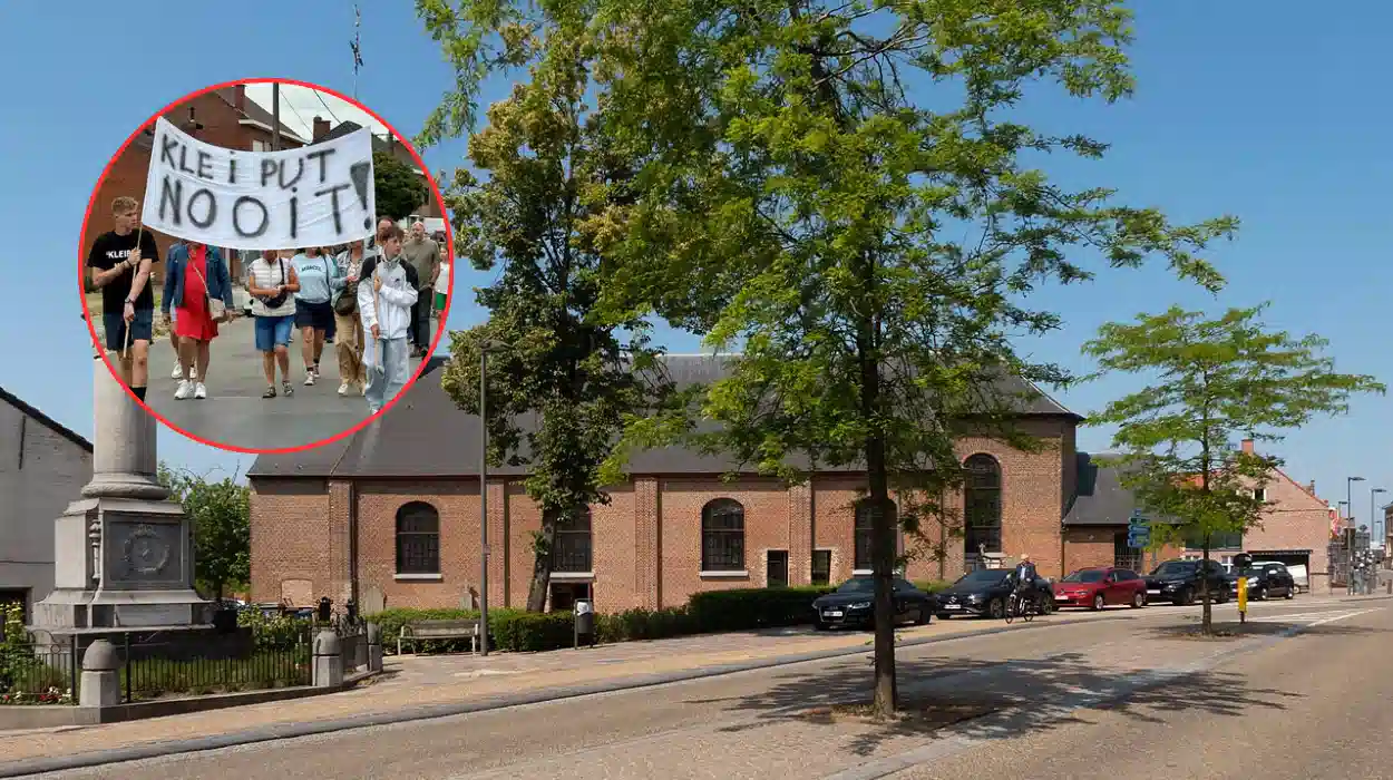 Aalbeke residents again protest Bosschaert Clay Pit plan