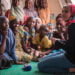 (right) Syrian refugee and education activist Muzoon Almellehan meets Nigeria refugee girls at a sewing workshop in Daresalam refugee camp, Lake Region, Chad, Thursday 20 April 2017.

More than 25 million children between 6 and 15 years old, or 22 per cent of children in that age group, are missing out on school in conflict zones across 22 countries. In response to the education crisis in Chad, UNICEF has since the start of 2017 provided school supplies to more than 58,000 students, distributed teaching materials to more than 760 teachers, and built 151 classrooms, 101 temporary learning spaces, 52 latrines and 7 sports fields. UNICEF Chad also supported the salaries of 327 teachers for the 2016-2017 school year.

To help drive an increased understanding of the challenges children affected and uprooted by conflict face in accessing school, UNICEF advocate Muzoon Almellehan, a 19-year-old Syrian refugee and education activist, travelled to Chad, a country where nearly three times as many girls as boys of primary-age in conflict areas are missing out on education.