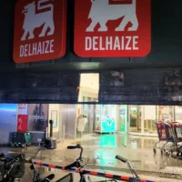 Antwerp Delhaize Supermarket fire, no injuries reported