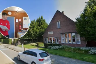 Antwerp Giants visit Kalmthout Kadrie primary school for reading week