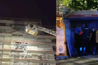 Antwerp teens climb scaffolding on Leuven's Oude Markt, face arrest