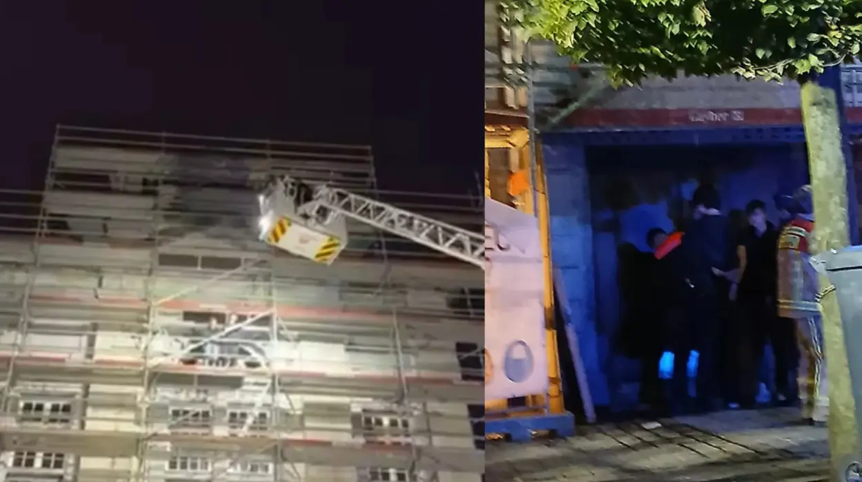 Antwerp teens climb scaffolding on Leuven's Oude Markt, face arrest