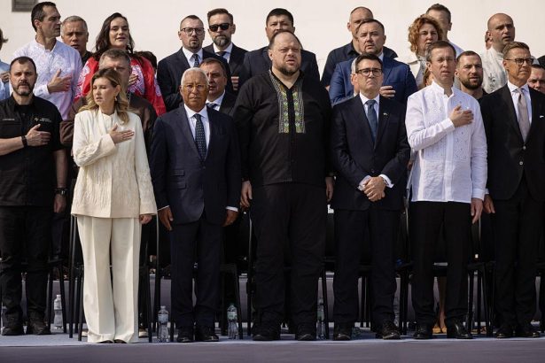 Antonio Costa Ukraine Independence Day ceremony in Kyiv