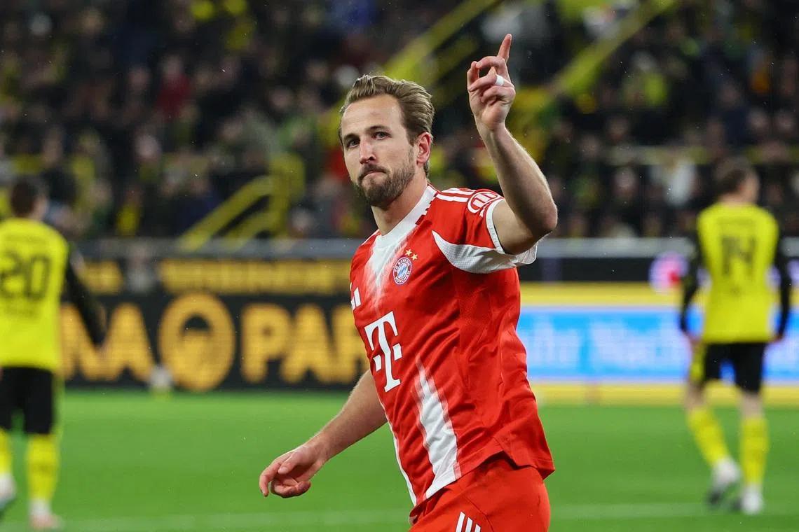 Harry Kane playing for Bayern Munich as the club discusses a new contract