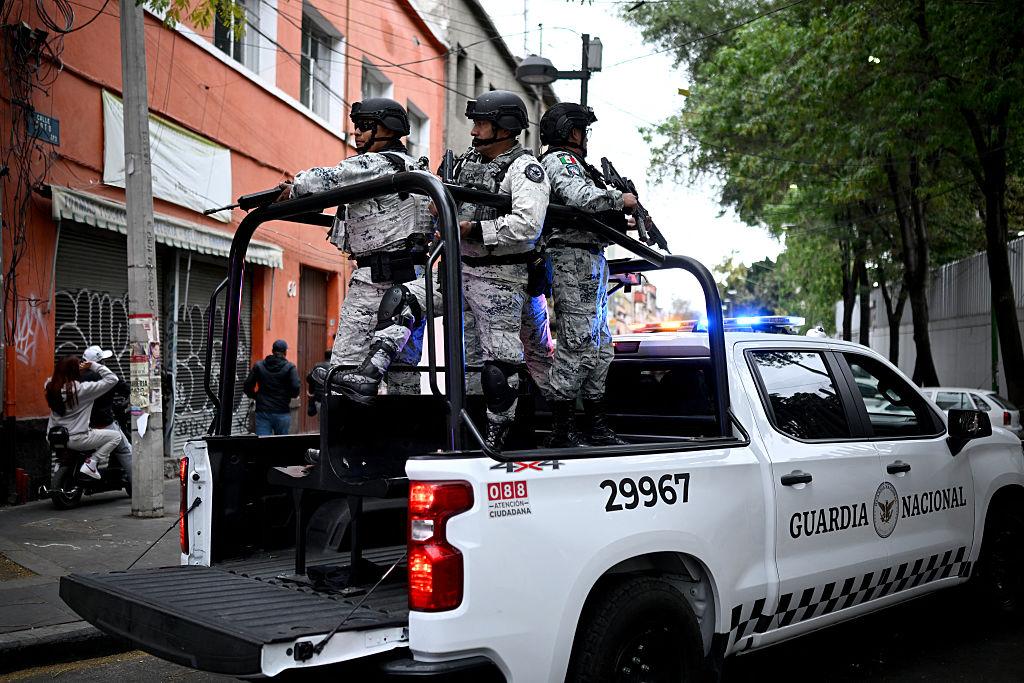 Officials briefing media after cartel leader killed in enforcement action