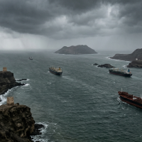 UAE naval patrol securing Strait of Hormuz