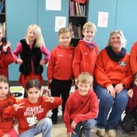 Belgian Ak'Cent teachers wear red to protest education rules