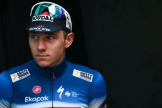 Belgian cyclist Remco Evenepoel, hospitalized after crash with Bpost Van