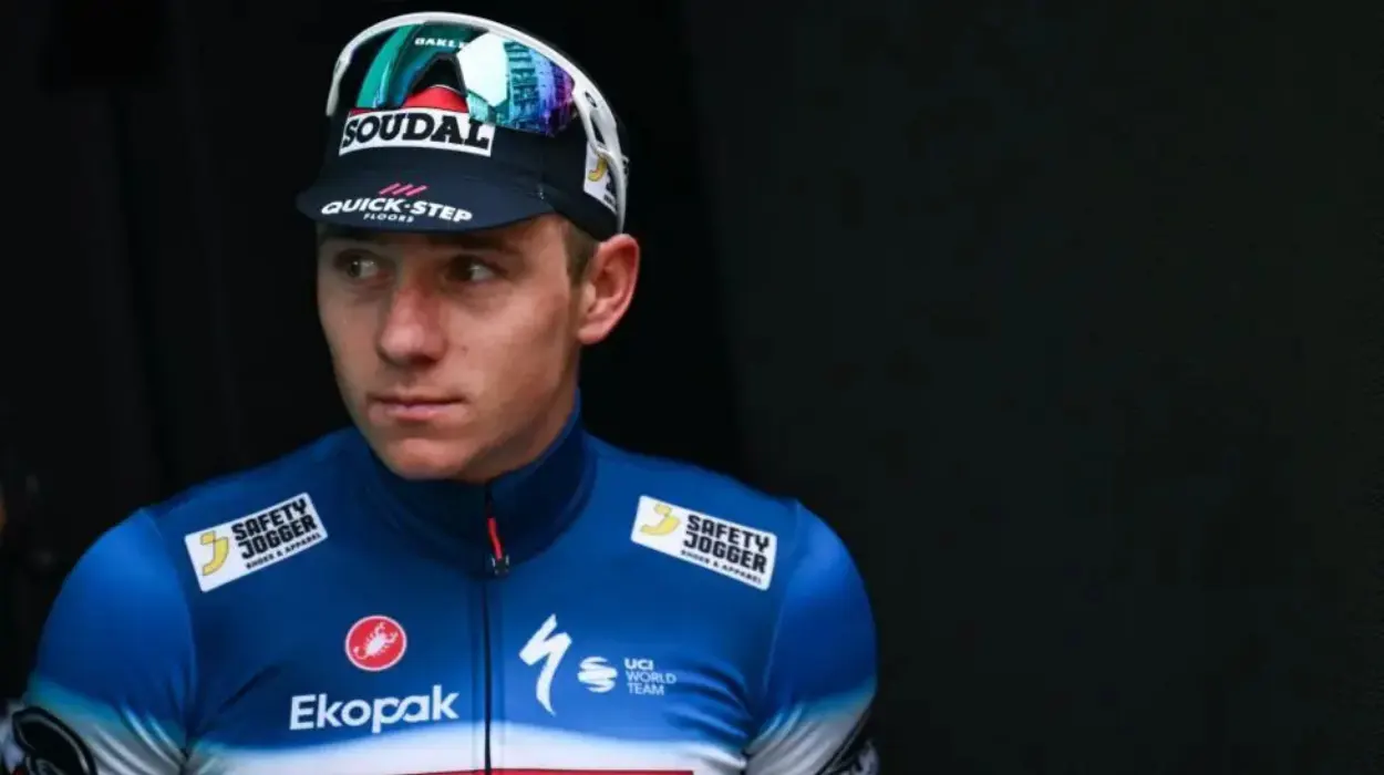 Belgian cyclist Remco Evenepoel, hospitalized after crash with Bpost Van