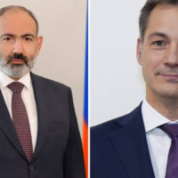 Belgium PM Dee Croo met with his Armenian colleague, Nikol Pashinyan