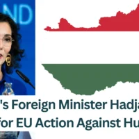 Belgiums-Foreign-Minister-Hadja-Lahbib-Calls-for-EU-Action-Against-Hungary.