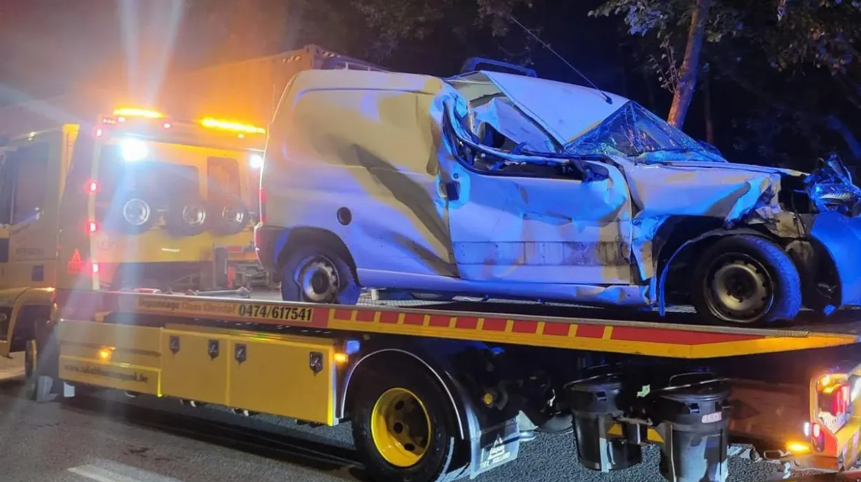 Berlingo crash in Genk