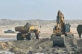 Blankenberge breakwaters removed for Princess Elisabeth Island