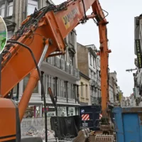 Blankenberge finds tile tableau at Vissersstraat during demolition