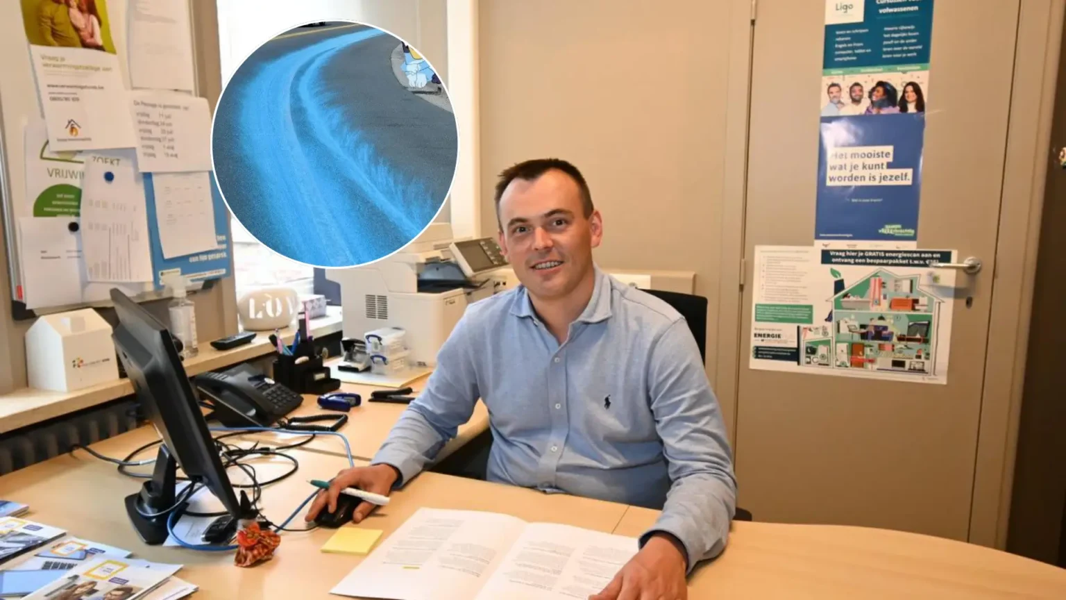 Blue paint spills in Beselare streams; Mayor Meersseman responds