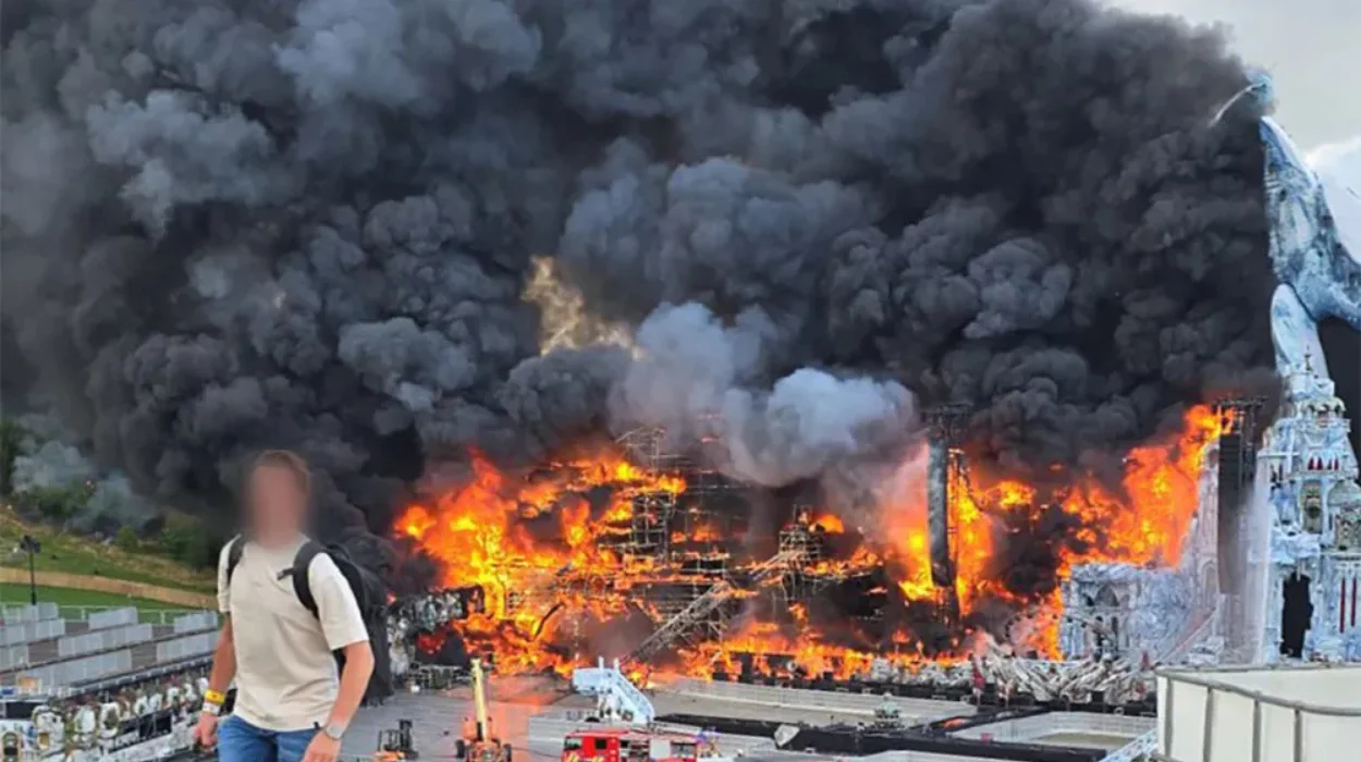 Boom: Tomorrowland 2025 fire burns 45m Orbyz stage before start