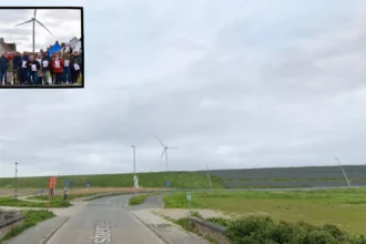 Bruges fights a 200m wind turbine built 230m from homes