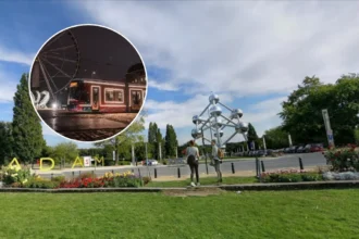 Brussels Christmas tram runs on 5 STIB lines with Santa