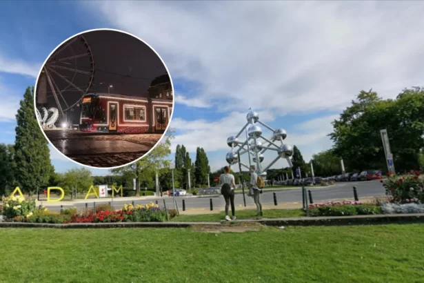 Brussels Christmas tram runs on 5 STIB lines with Santa