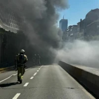 Brussels Police investigate car fire in Roger tunnel incident