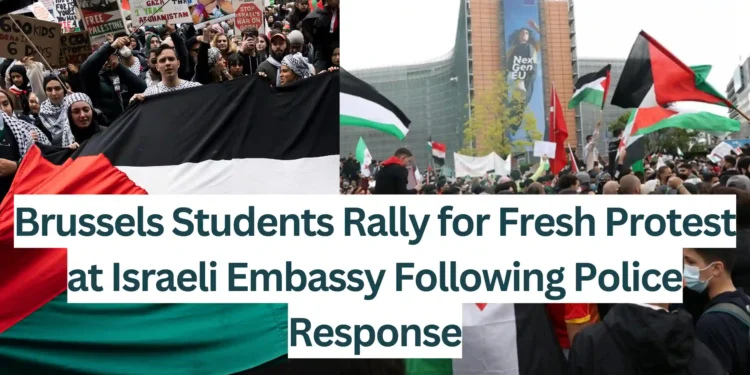 Brussels-Students-Rally-for-Fresh-Protest-at-Israeli-Embassy