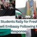 Brussels-Students-Rally-for-Fresh-Protest-at-Israeli-Embassy