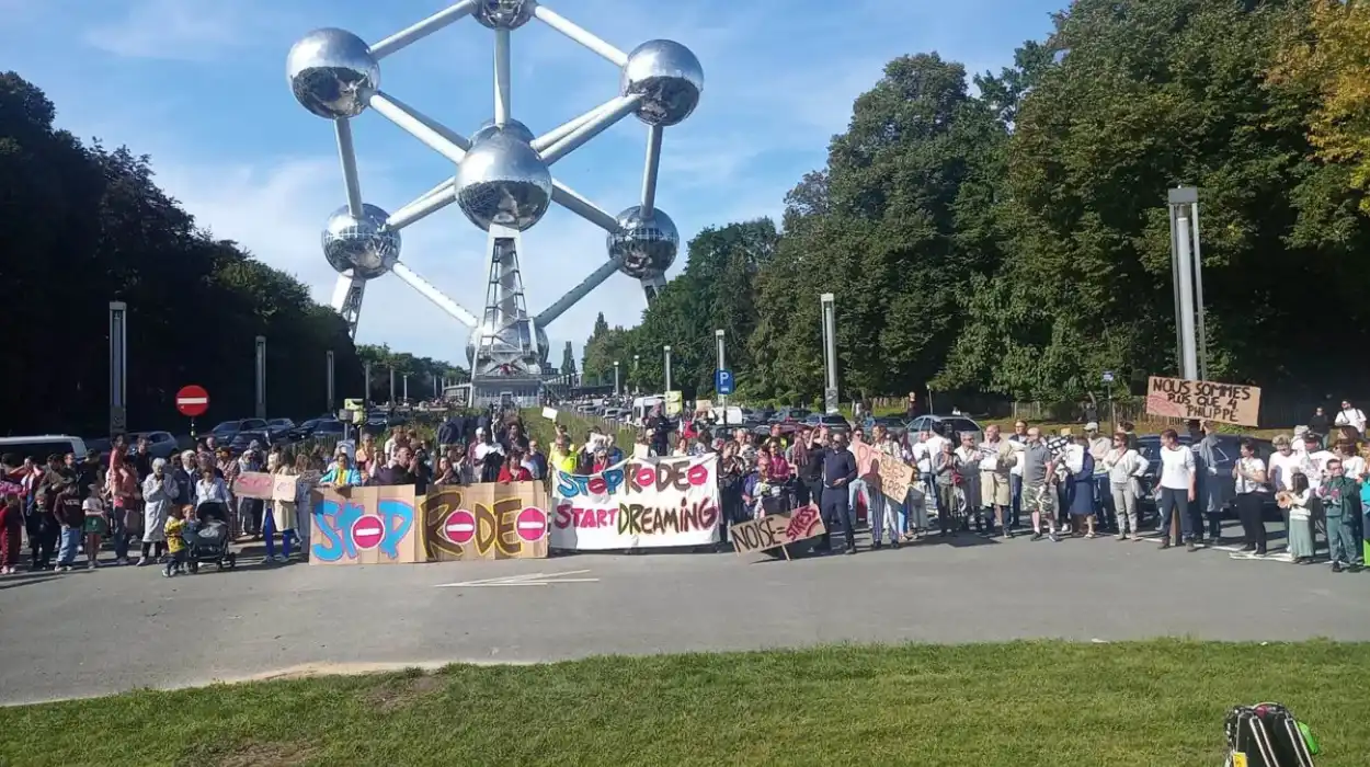 Brussels group stop Rodeo Atomium urges action on racing
