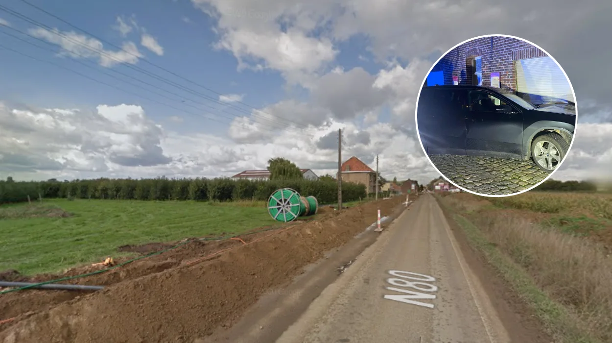 Car Rams House Façade in Sint‑Truiden as Driver Misses Bend
