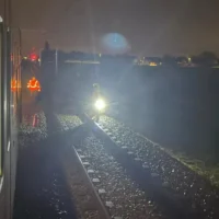Car-train collision in Kortrijk
