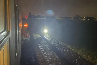 Car-train collision in Kortrijk