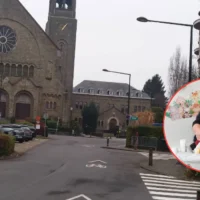 Carla Dejonghe helps at Sint-Pieters-Woluwe daycare during strike
